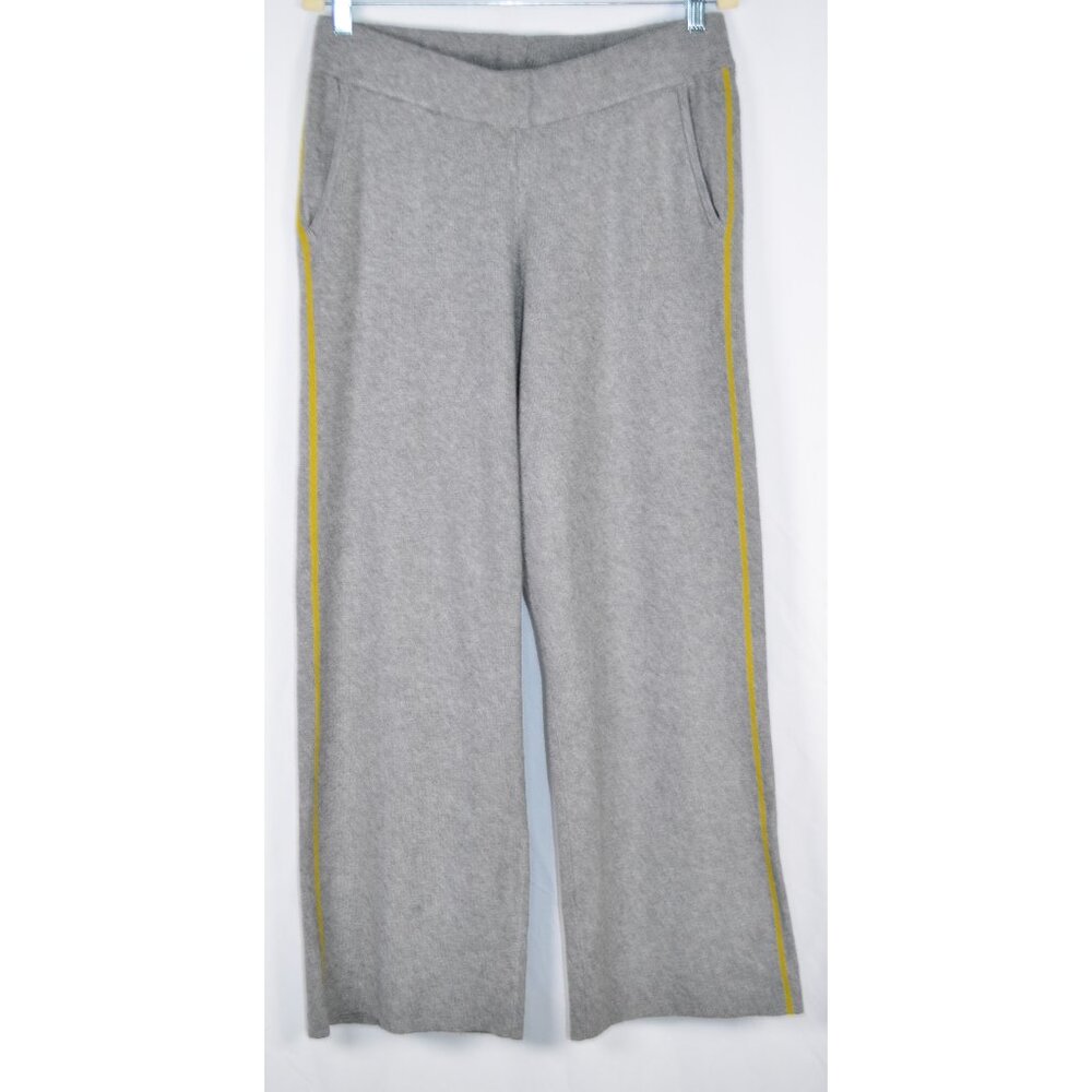 Chico’s Soft Knit Pull On Wide-Leg Sweater Pants Heather Gray 2R *US Size - L/12